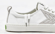 Load image into Gallery viewer, CATIBA Low Off White Canvas Ice Suede Accents Sneaker Women
