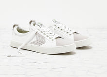 Load image into Gallery viewer, CATIBA Low Off White Canvas Ice Suede Accents Sneaker Women
