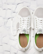 Load image into Gallery viewer, CATIBA Low Off White Canvas Ice Suede Accents Sneaker Women
