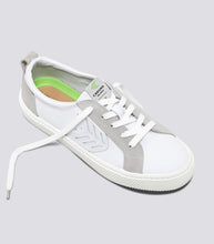 Load image into Gallery viewer, CATIBA Low Off White Leather Ice Suede Accents Sneaker Women
