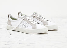 Load image into Gallery viewer, CATIBA Low Off White Leather Ice Suede Accents Sneaker Women
