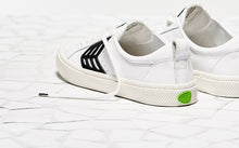 Load image into Gallery viewer, CATIBA Low Off White Leather Black Logo Sneaker Women

