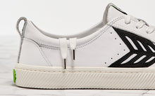 Load image into Gallery viewer, CATIBA Low Off White Leather Black Logo Sneaker Women
