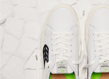 Load image into Gallery viewer, CATIBA Low Off White Leather Black Logo Sneaker Women
