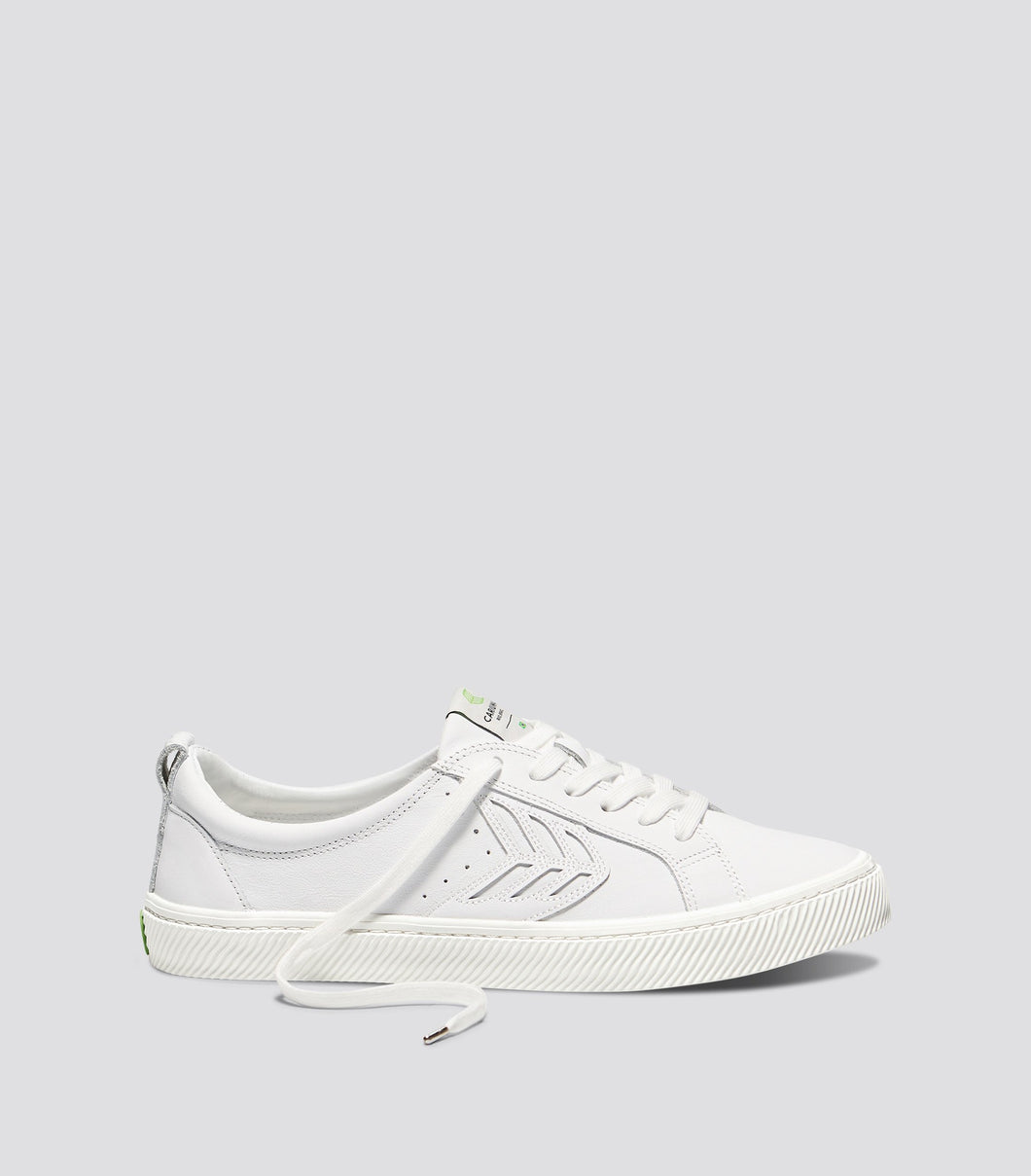 CATIBA Low Off White Leather Sneaker Women