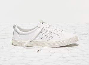 CATIBA Low Off White Leather Sneaker Women