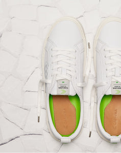 CATIBA Low Off White Leather Sneaker Women