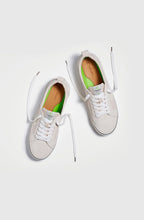 Load image into Gallery viewer, CATIBA Low Stripe Vintage White Suede and Canvas Sneaker Women
