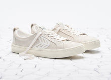 Load image into Gallery viewer, CATIBA Low Off White Suede Ivory Logo Sneaker Men
