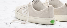Load image into Gallery viewer, CATIBA Low Off White Suede Ivory Logo Sneaker Women
