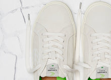 Load image into Gallery viewer, CATIBA Low Off White Suede Ivory Logo Sneaker Women
