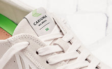 Load image into Gallery viewer, CATIBA Low Off White Suede Ivory Logo Sneaker Women

