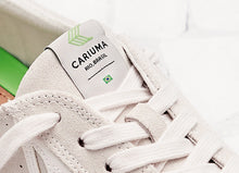 Load image into Gallery viewer, CATIBA Low Off White Suede Ivory Logo Sneaker Men
