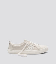 Load image into Gallery viewer, CATIBA Low Off White Suede Ivory Logo Sneaker Women
