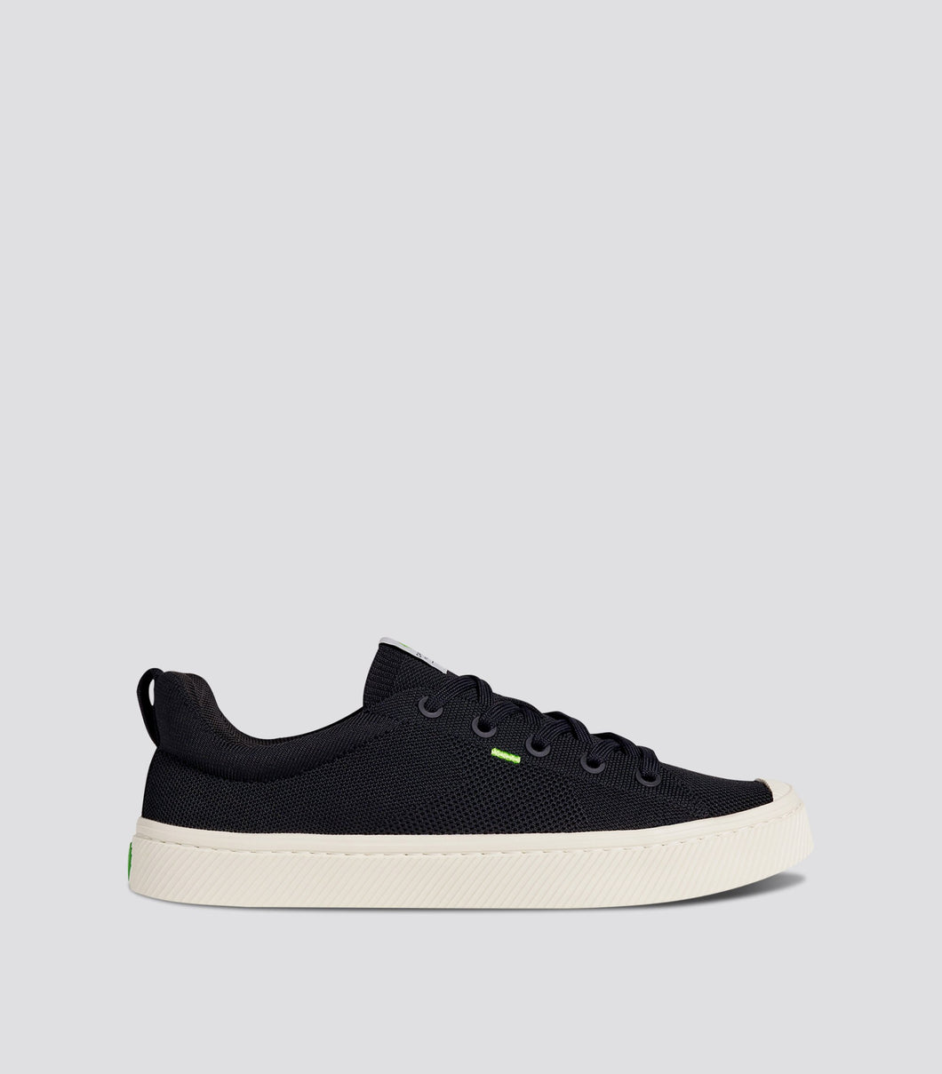 IBI Low Black Knit Sneaker Men