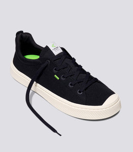 IBI Low Black Knit Sneaker Men