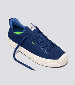 IBI Low Mineral Blue Knit Sneaker Men