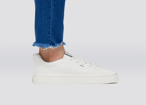 IBI Low Off White Knit Sneaker Women