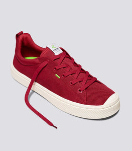 IBI Low Raw Red Knit Sneaker Men