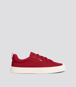 IBI Low Raw Red Knit Sneaker Women