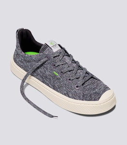 IBI Low Stone Grey Knit Sneaker Men