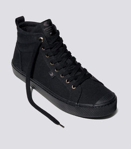 OCA High All Black Canvas Sneaker Women