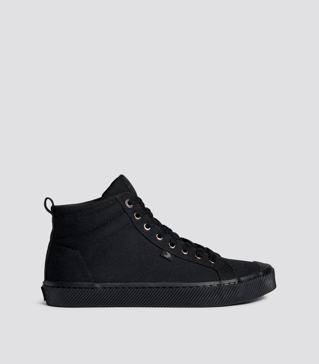 OCA High All Black Canvas Sneaker Women