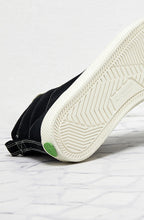 Load image into Gallery viewer, OCA High Washed Black Canvas Contrast Thread Sneaker Women
