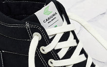 Load image into Gallery viewer, OCA High Washed Black Canvas Contrast Thread Sneaker Women
