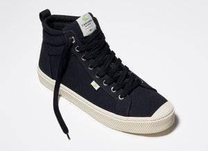 OCA High Black Canvas Sneaker Women