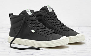 OCA High Black Premium Leather Sneaker Women