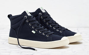 OCA High Navy Canvas Sneaker Women