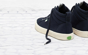 OCA High Navy Canvas Sneaker Women