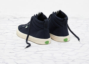 OCA High Navy Canvas Sneaker Women