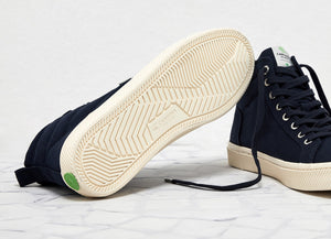 OCA High Navy Canvas Sneaker Men