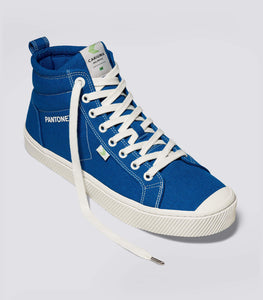 OCA High Pantone Classic Blue Canvas Contrast Thread Sneaker Men