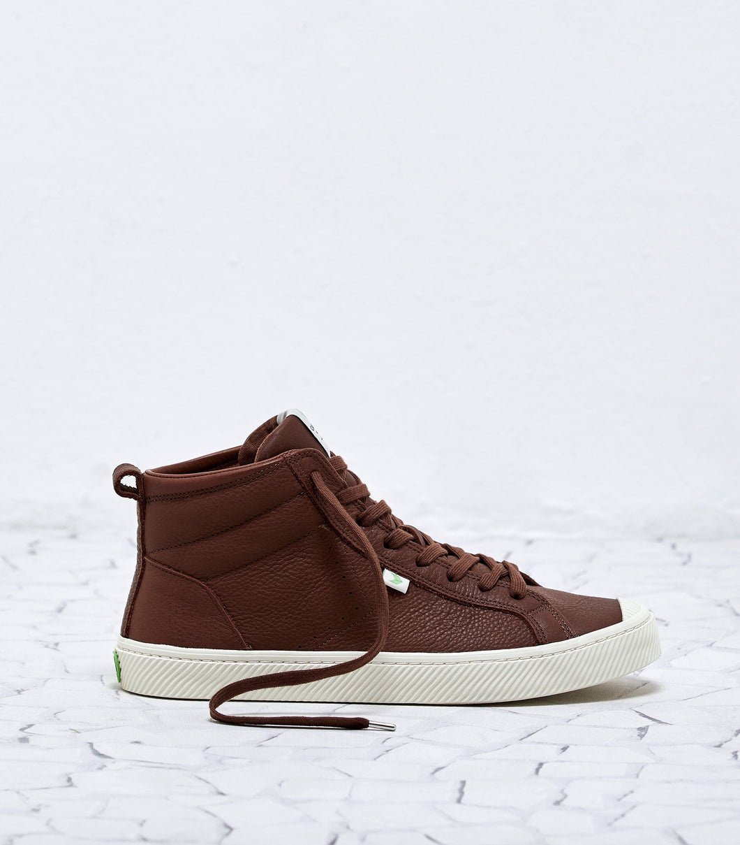 OCA High Red Brown Premium Leather Sneaker Men