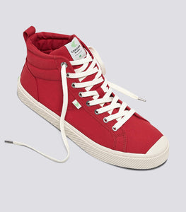 OCA High Red Canvas Sneaker Men