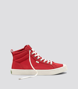 OCA High Red Canvas Sneaker Women
