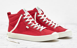 OCA High Red Canvas Sneaker Women