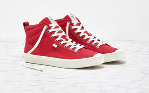 OCA High Red Canvas Sneaker Women