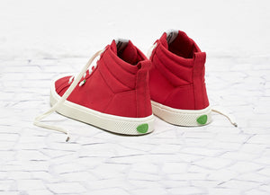 OCA High Red Canvas Sneaker Women