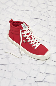 OCA High Red Canvas Sneaker Men