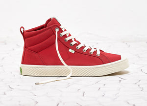 OCA High Red Canvas Sneaker Men