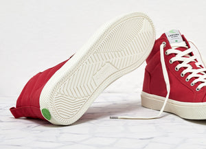 OCA High Red Canvas Sneaker Men