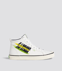 OCA High Stripe Off White Baron Von Fancy Canvas Sneaker Men