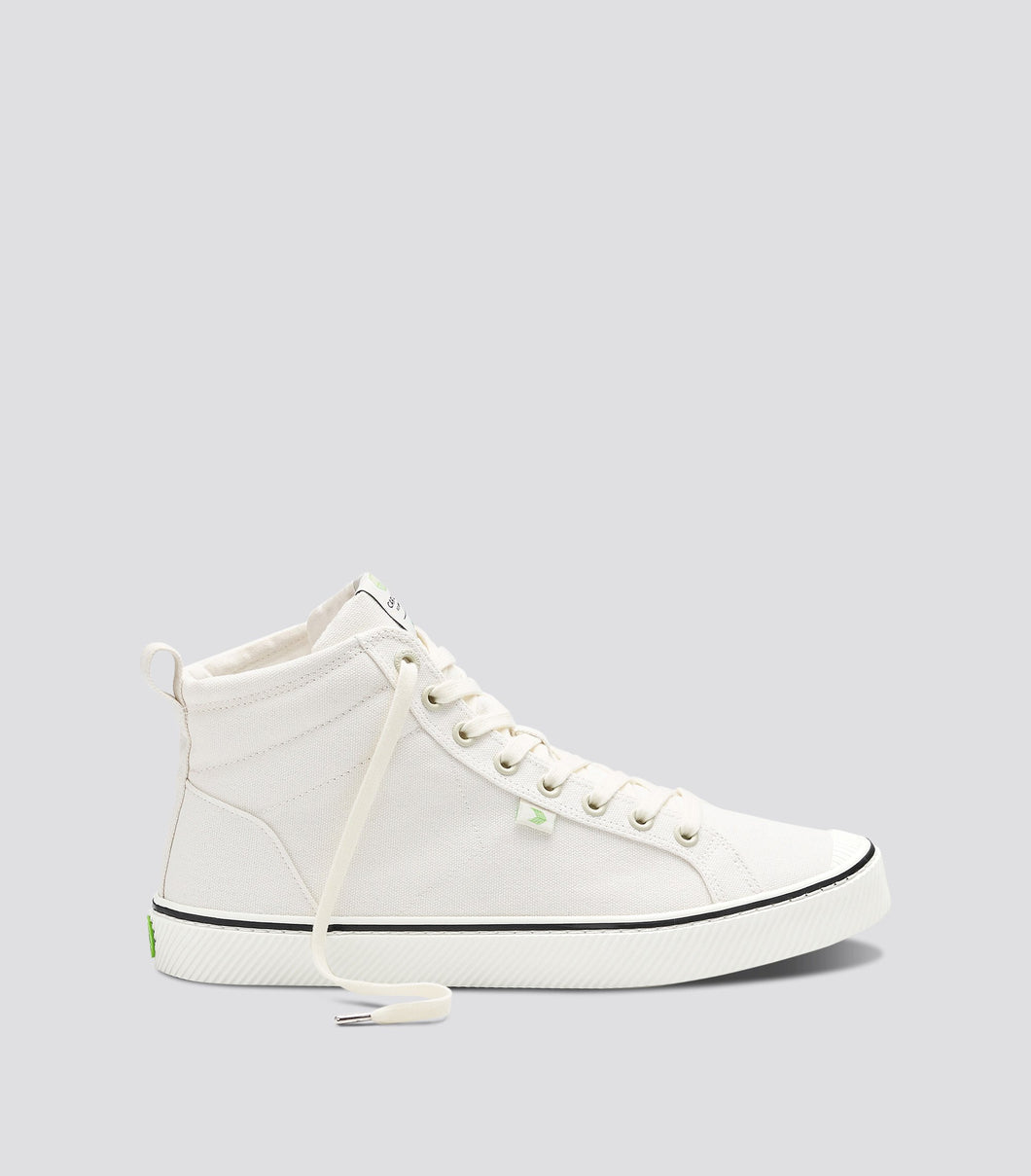 OCA High Stripe White Canvas Sneaker Women
