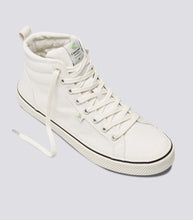 Load image into Gallery viewer, OCA High Stripe White Canvas Sneaker Women
