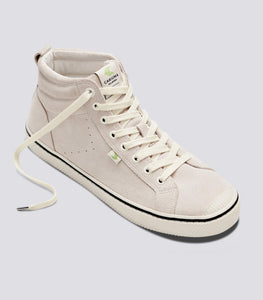 OCA High Stripe Off White Suede Sneaker Men