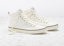 Load image into Gallery viewer, OCA High Stripe White Canvas Sneaker Men
